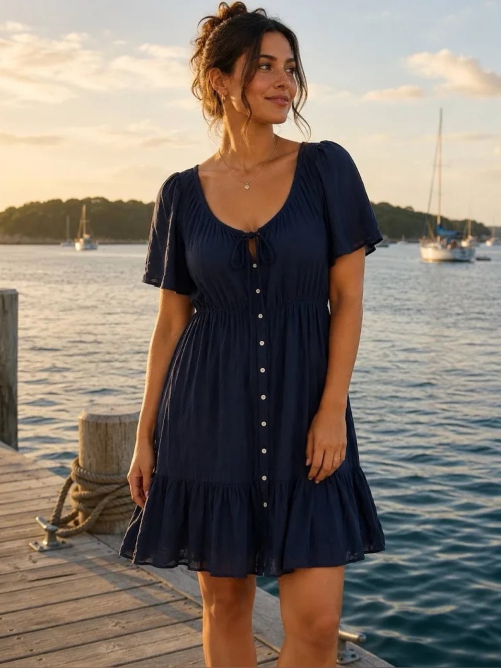 Jcrew Navy beach dress / coverup